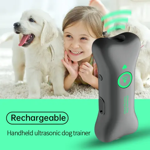 Portable Handheld Ultrasonic Anti-Bark Dog Repellent & Trainer