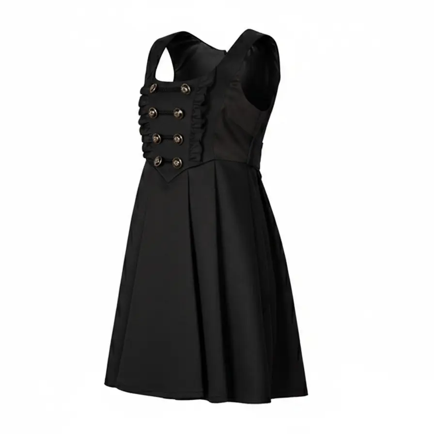 Girls Black Party Dress A Line Sleeveless