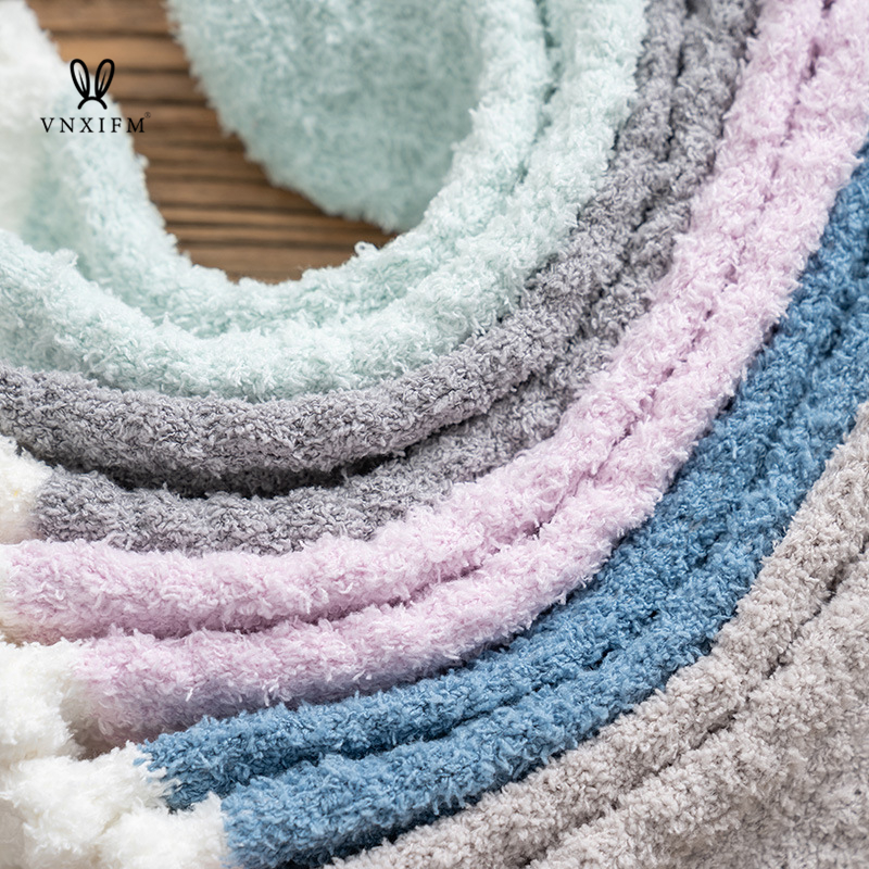 Coral Velvet Stockings Childrens Middle Tube Plush