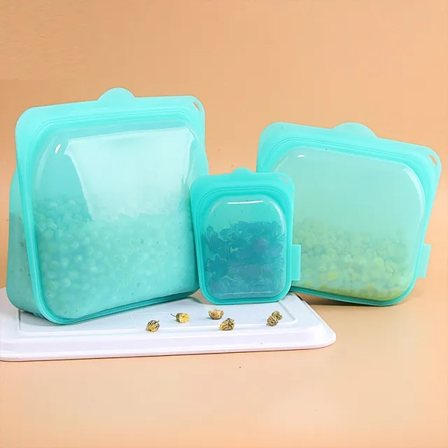 High Temperature Resistant Silica Gel Food Preservation Bag Kitchen Tools Green - Shop at LoveMi