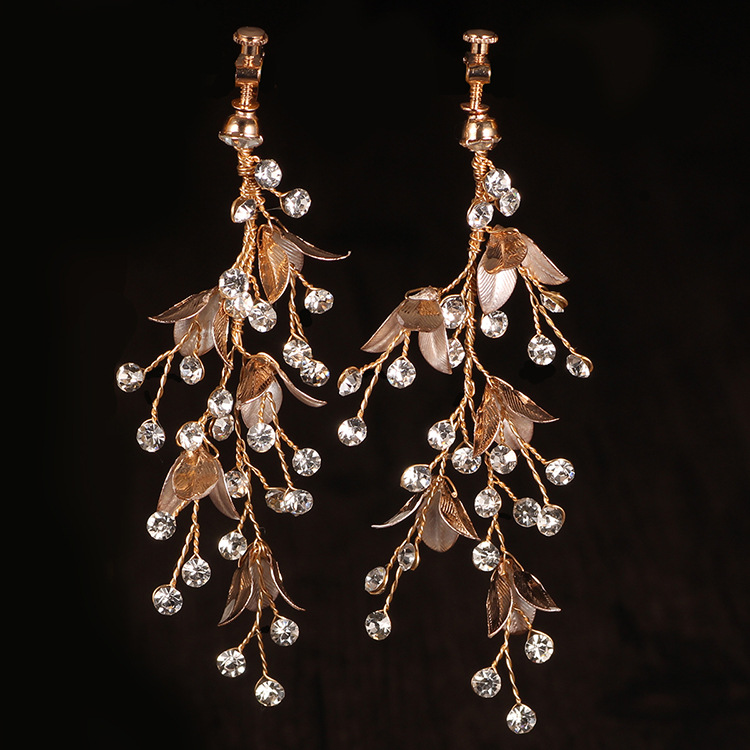 Title 4, Zircon Handmade Jewelry Earrings and Tassels, e...