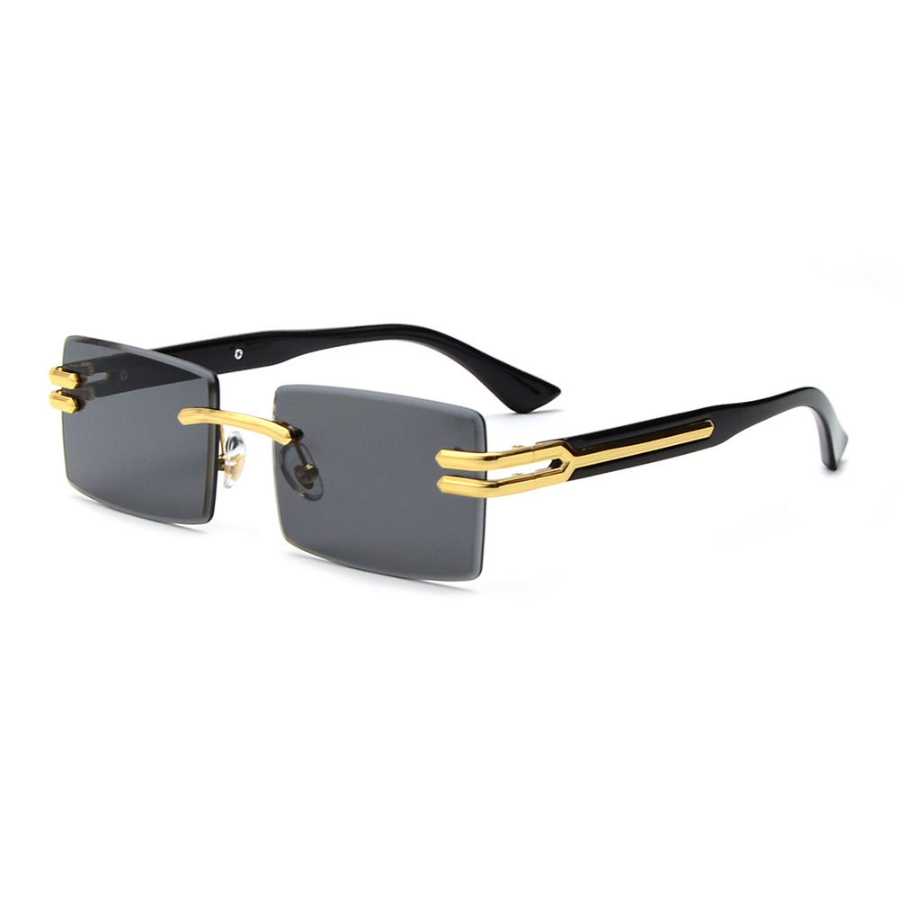 Square Fashion Sunglasses Without UV Protection - Image 3