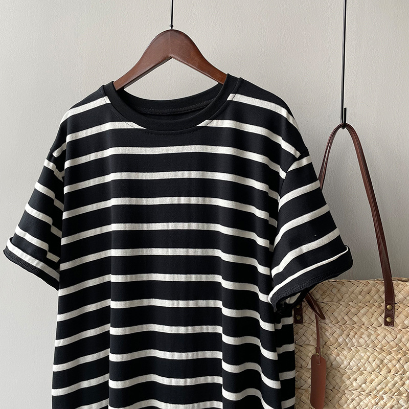 Loose T-Shirt Dress Lazy Casual Mid Length Skirt