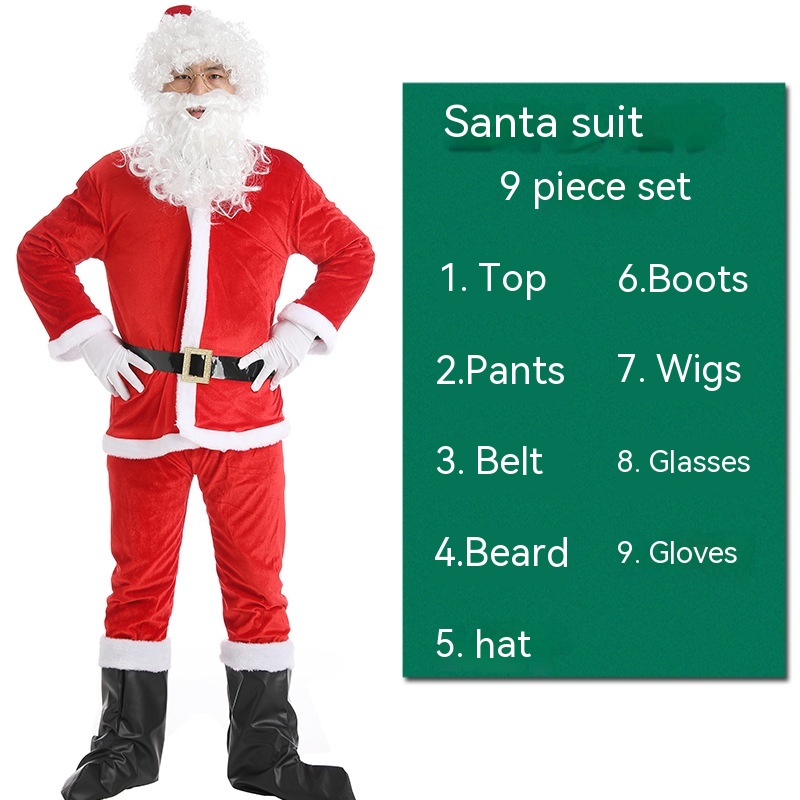 Santa Claus 9 Piece Set