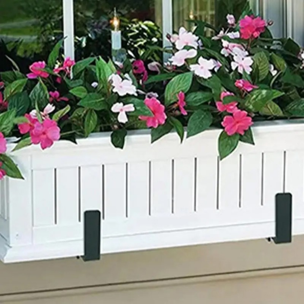 4 PCS Adjustable Window Planter Box Brackets Universal Holder — image 3