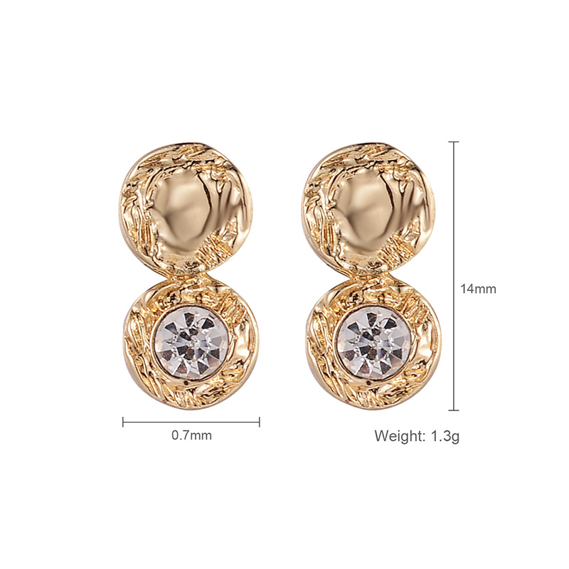 Metal Personality Sweet Trend Simple Irregular Earrings