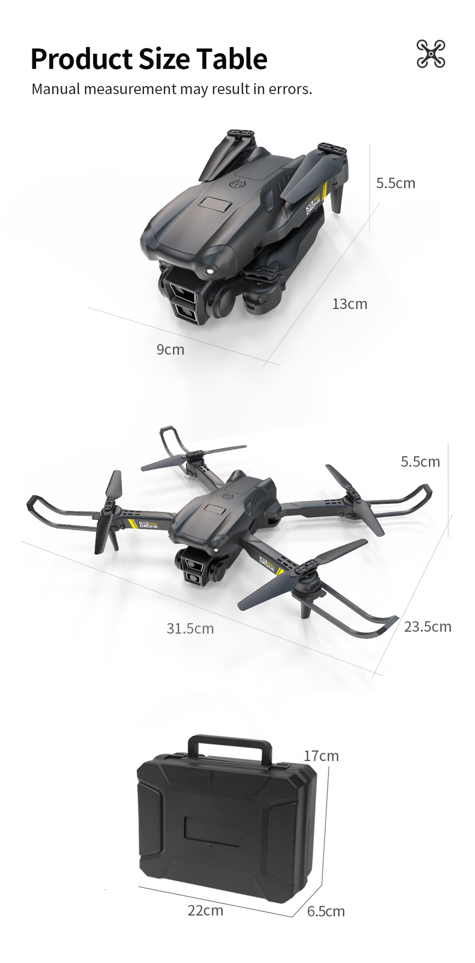 Title 7, Drone K13 2024 8K Profesional con Cámara 4K HD,...