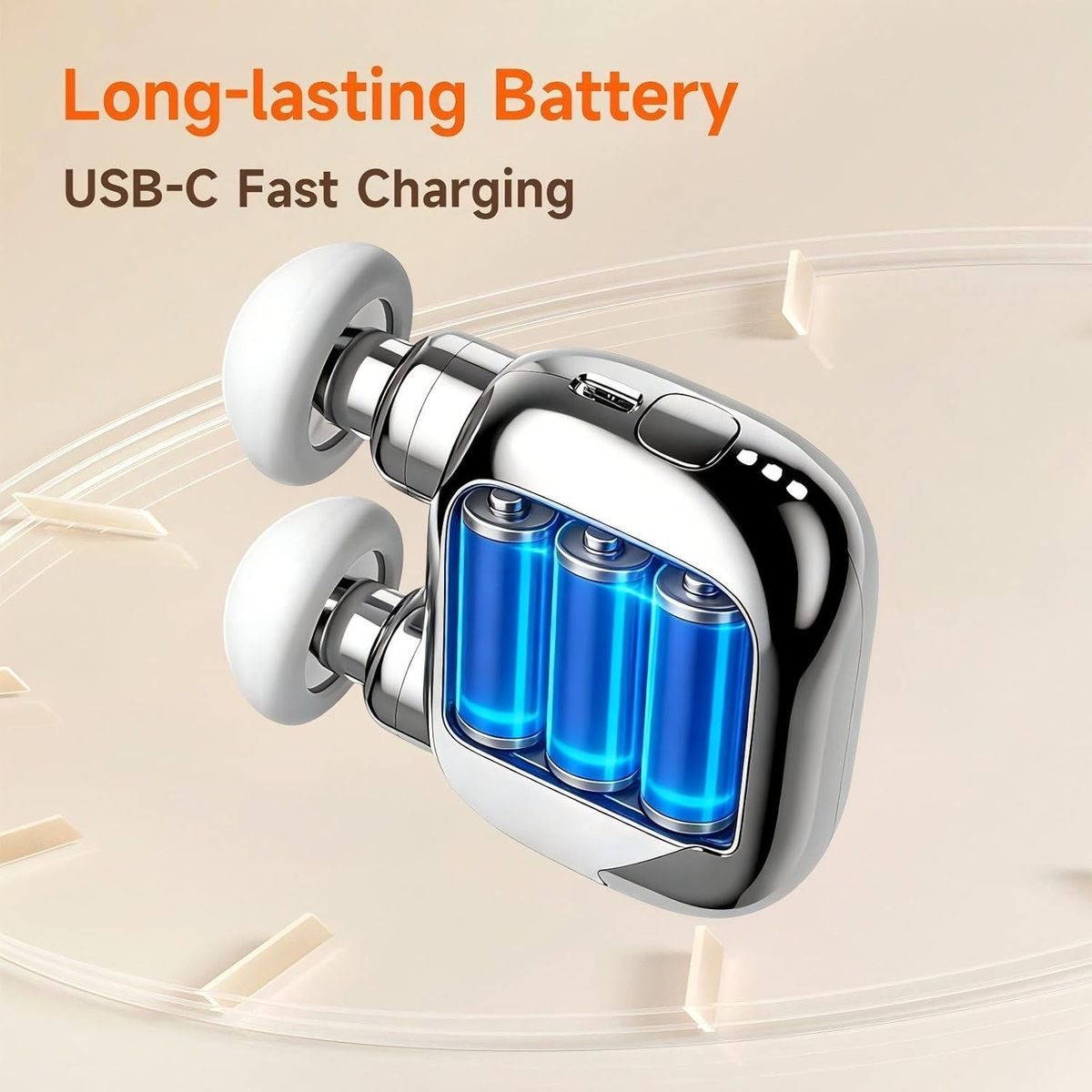 New Upgrade---Mini Muscle Massage Gun Electric Fascia Massager 2 Heads For Neck — image 8
