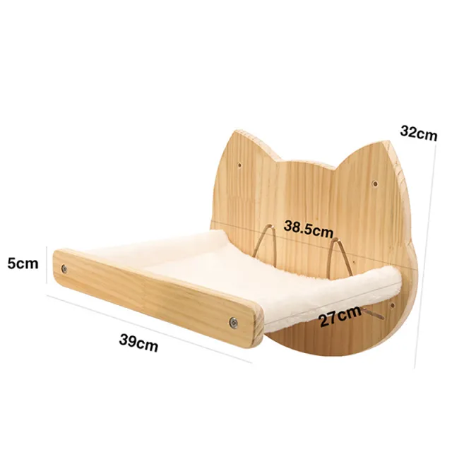 Pine Solid Wood DIY Cat Climbing Frame Cat Wall Hanging Cat Bed - Shop at LoveMi