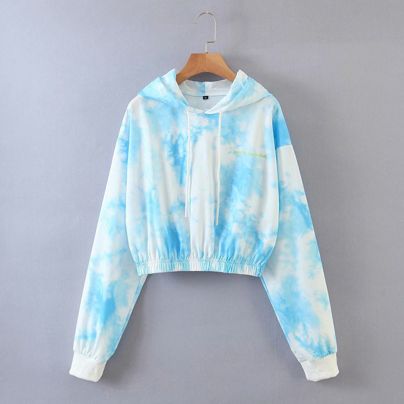 Title 3, Tie-dye hooded loose sweatshirt set