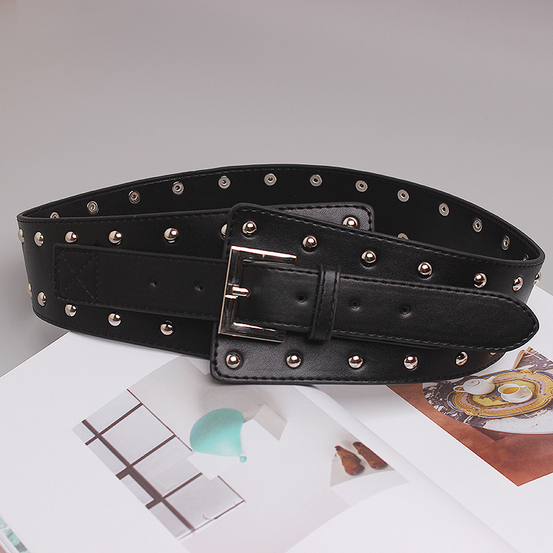 Title 4, Wide-waisted Waistband With Retro Fashion Belt