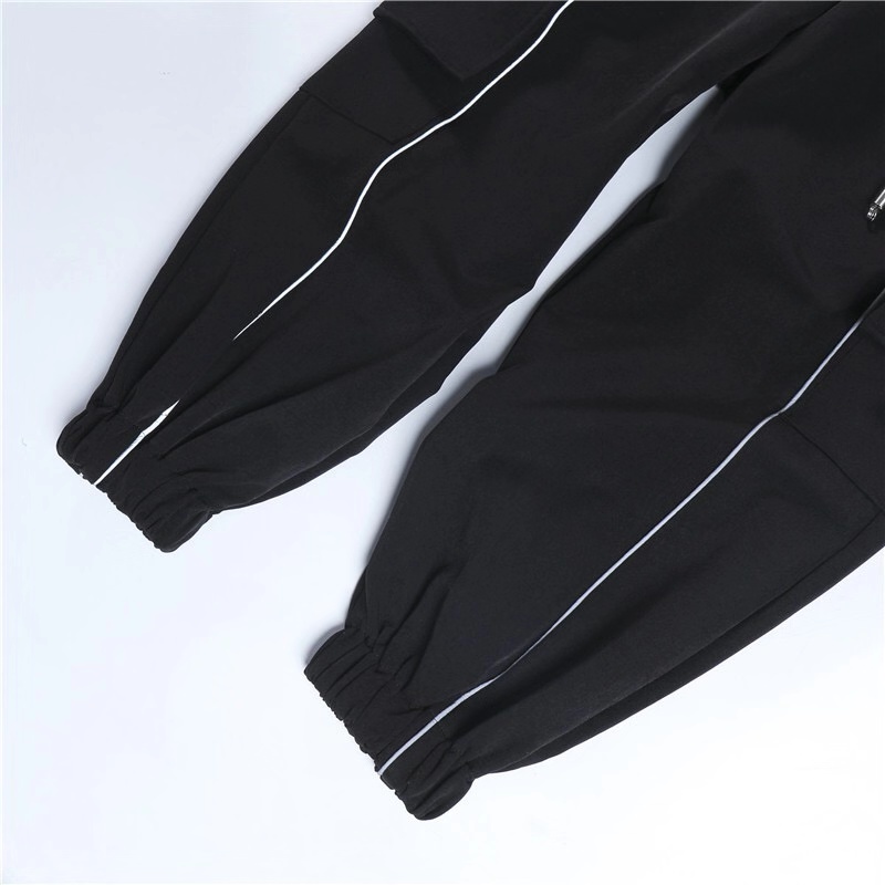 Title 11, Long-sleeved hooded suit with reflective tape b...