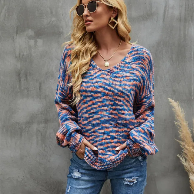 Long Sleeve Sweater Blue - Shop at LoveMi