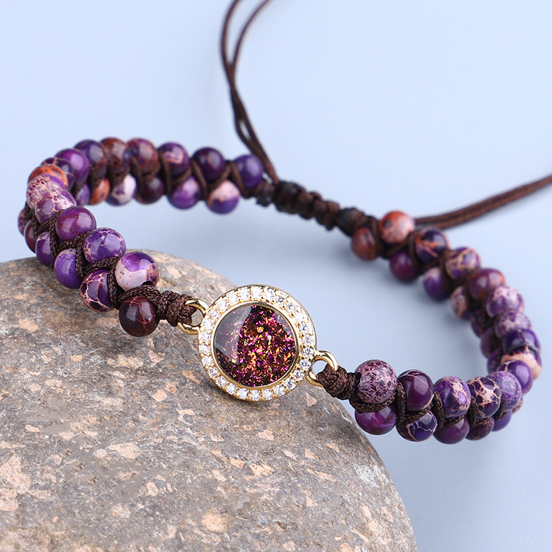 Hand-woven Friendship Bracelet With Double Winding