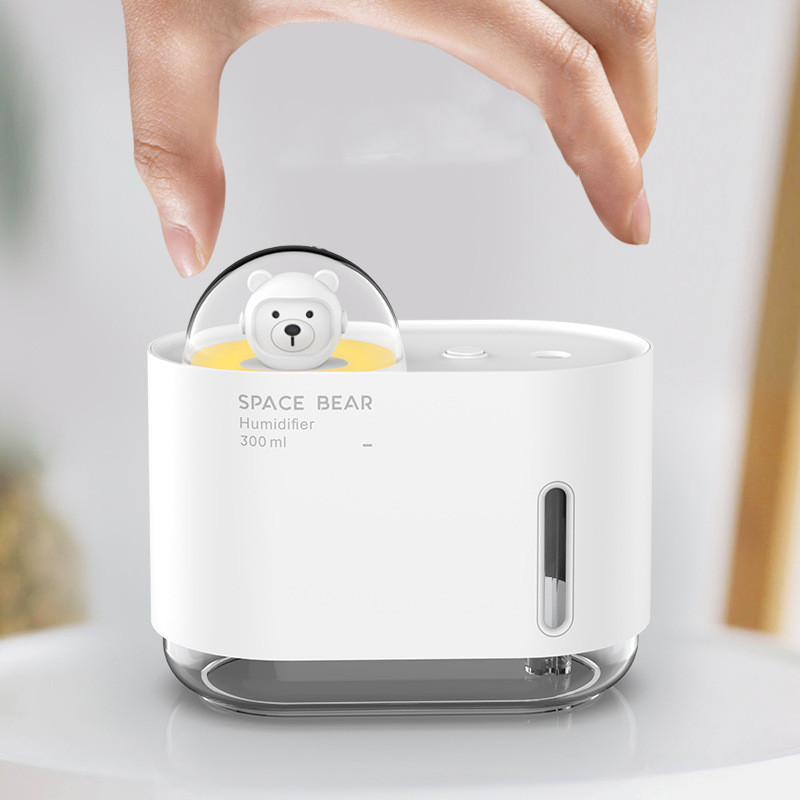 New Cute Pet Humidifier Spray Water Meter Night Light Usb — foto 6