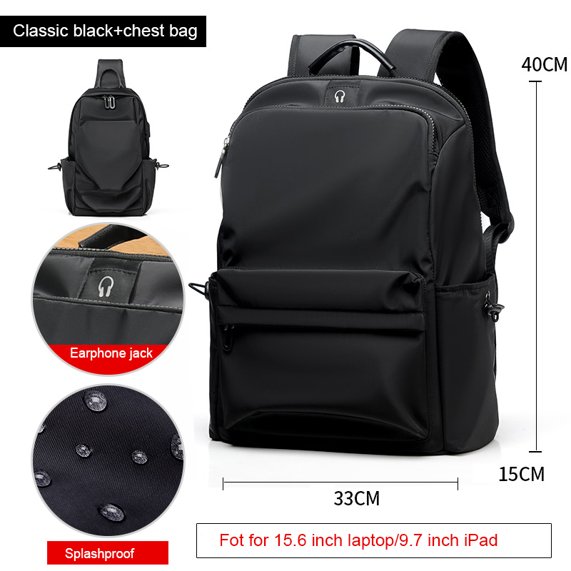 Black chest bag