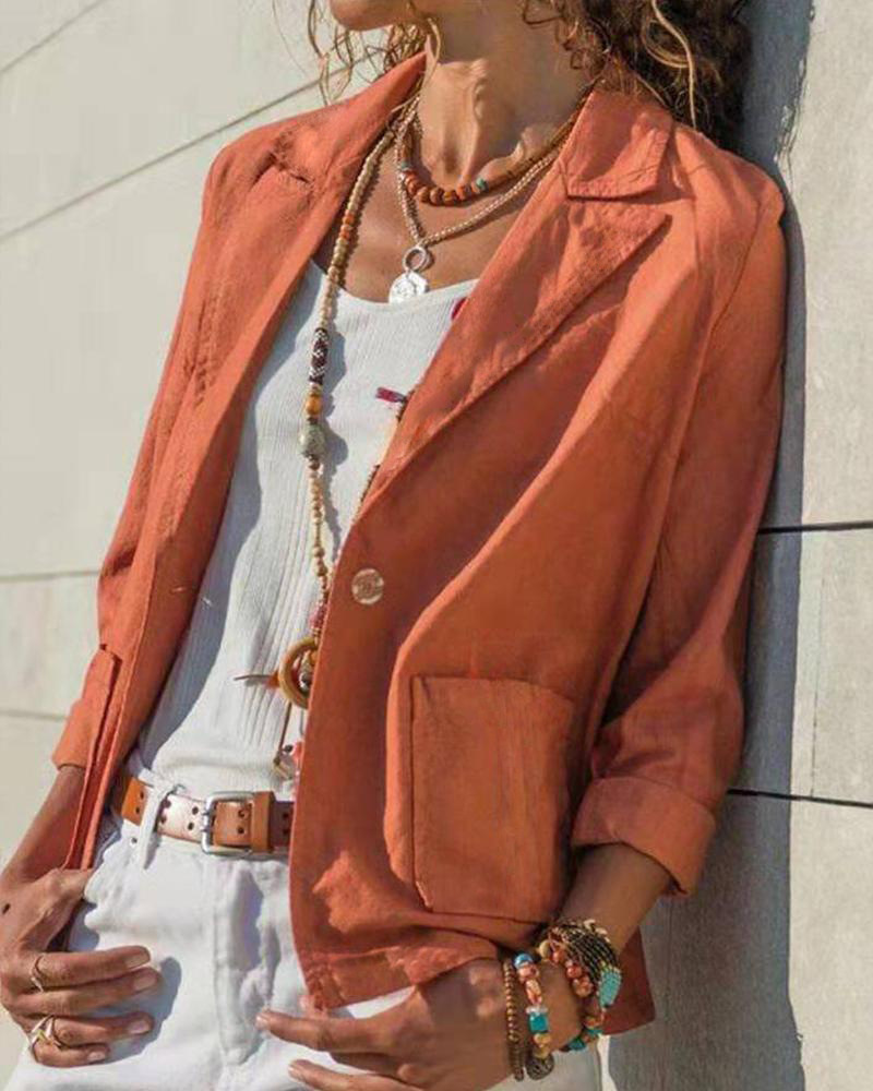 European And American Cotton And Linen Casual Women's Suits Red - Shop at LoveMi