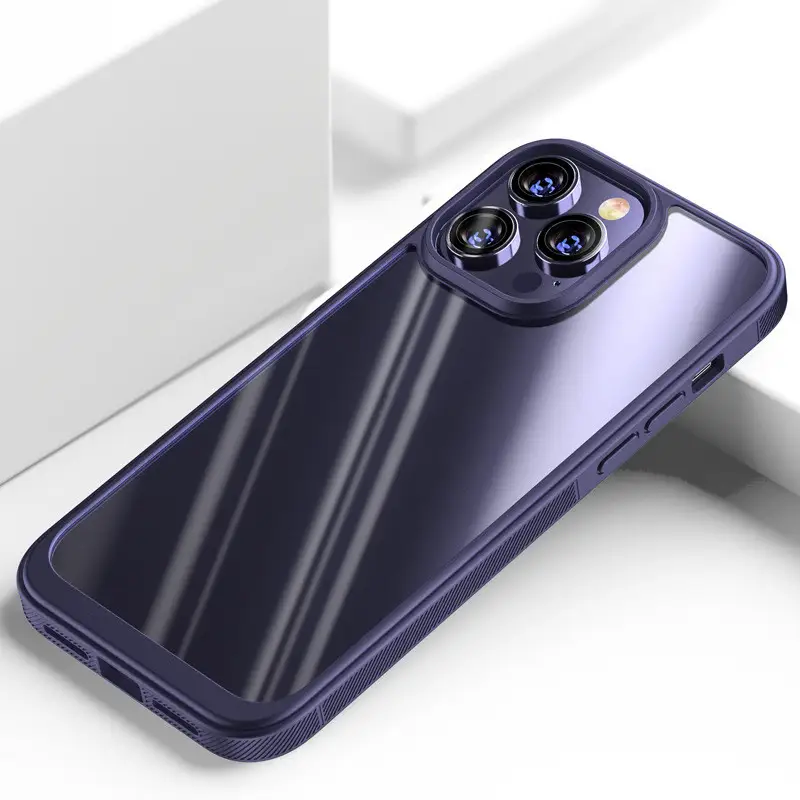 Mobile Phone Case Simple Soft Armor Transparent PC Soft Edge