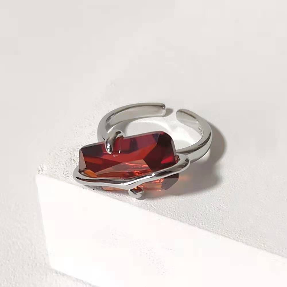 Кольцо женское с цветком персика, простой дизайн, ниша