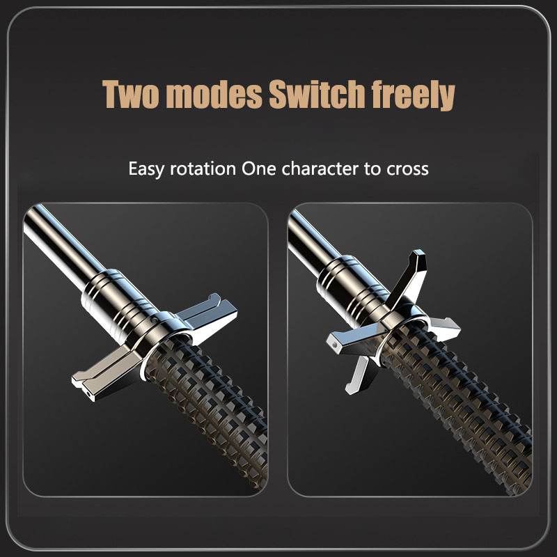 Outdoor Tactical Trekking Poles Retractable Camping Hiking Survival Stick Tools 4