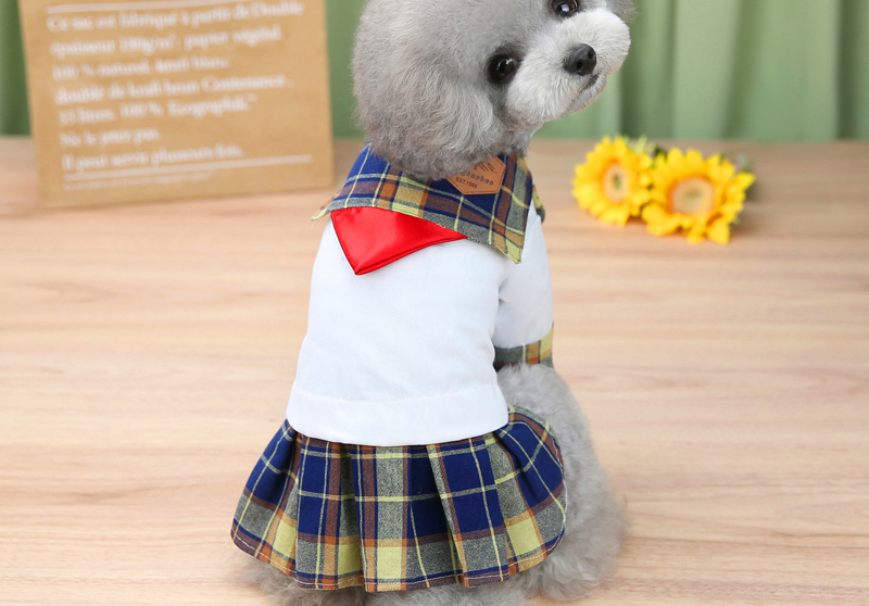 JK uniform navy plaid