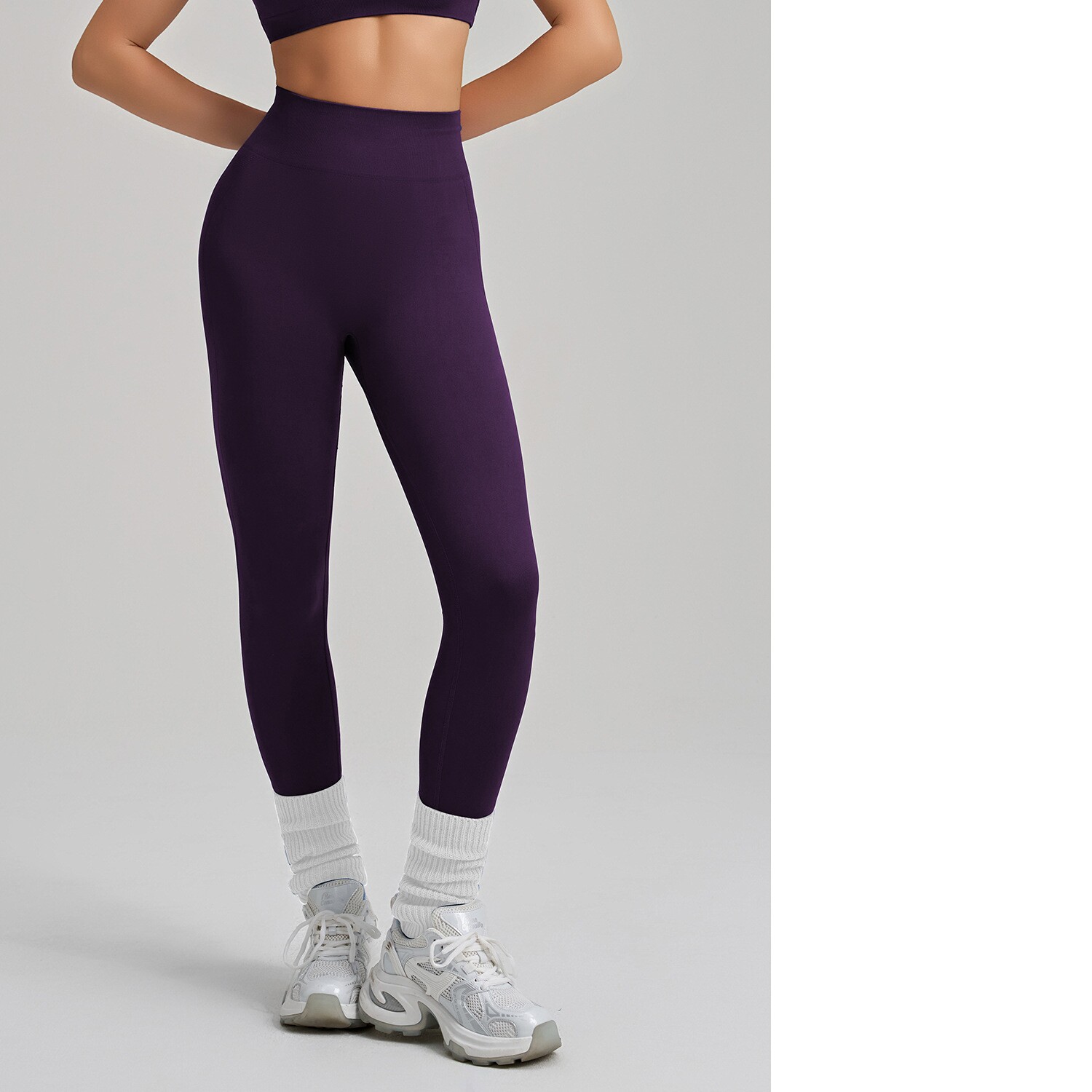 High-Elastic Seamless Knit Yoga Pants For Women, Peach Hip Lifting Workout Leggings For Training, Fitness & Running, Summer Style 4