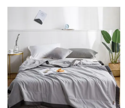 Washed Cotton Air conditioning Quilt, Cool In Summer, Thin Cotton Quilt Grey - Shop at LoveMi