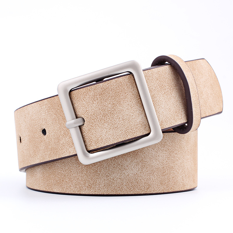 Title 10, All-match Square Buckle Pu Fashion Trend Belt