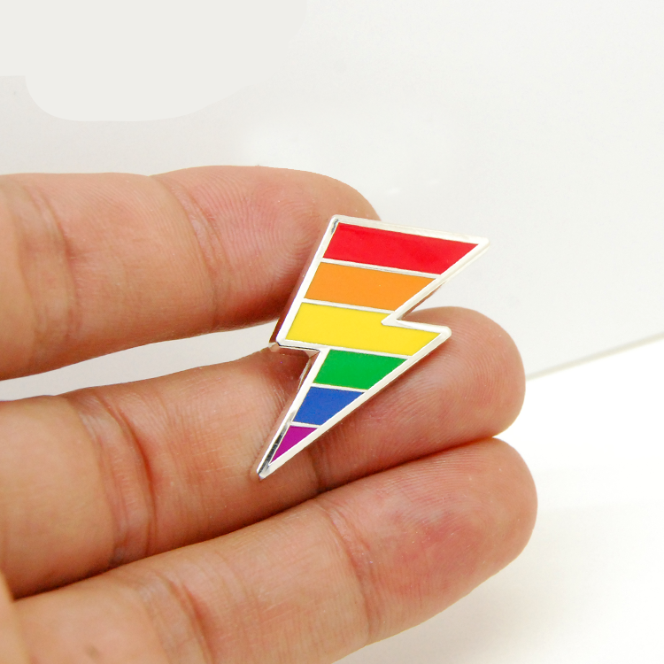 Title 4, Regenboog LGBT Gay Emaille Metalen Broche Speld...