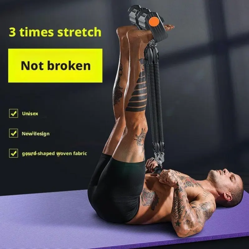 Pedal Resistance Band With 4 Tubes, Adjustable