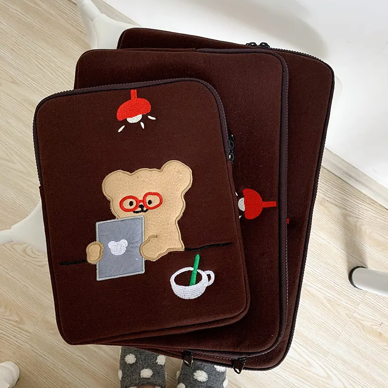 Cute Bear Laptop Bag Liner