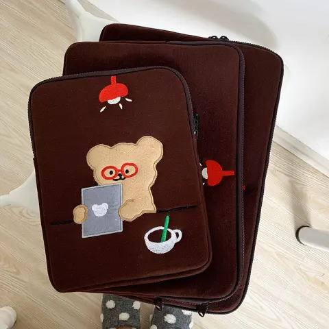 Cute Bear Laptop Bag Liner
