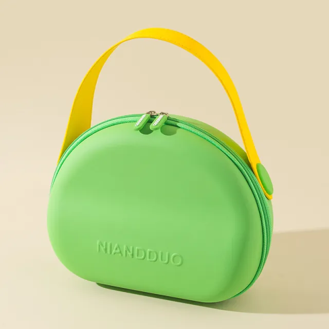 Dopamine color Shell shape Cosmetic Bag Multi purpose Handbags For Women Cosmetics Portable Outing Anti fall And Dirt resistant Storage Bags Green - Shop at LoveMi