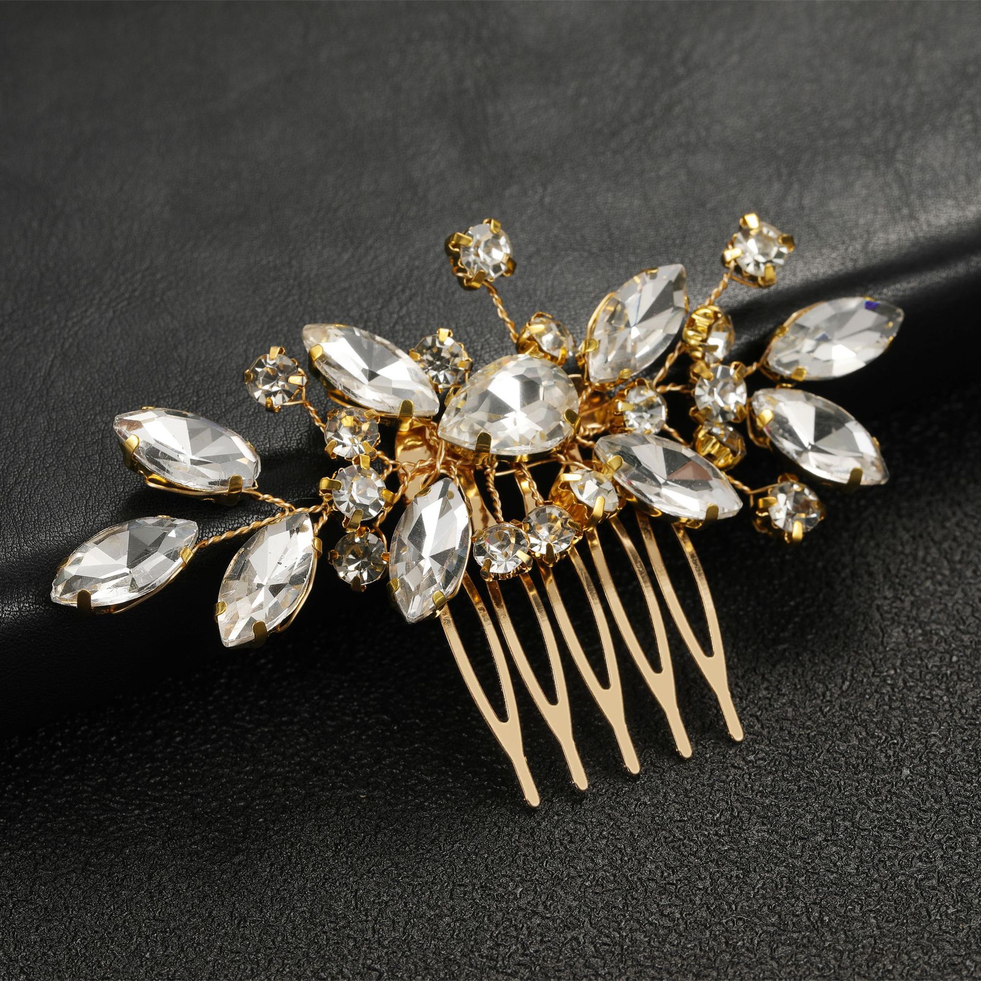 Bridal Wedding Handmade Headdress Gold - Shop at LoveMi