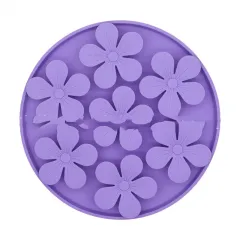 Pet Food Set Slow Food Suction Cup Cat Supplies Licking Sniff Pads - Purple - View 1