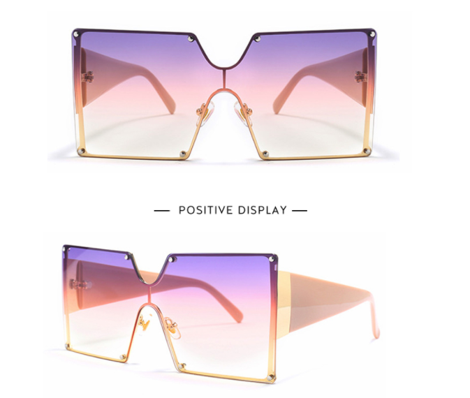 Title 3, One Piece Square Sunglasses