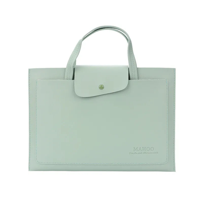 Large Capacity Simple And Thin Laptop Bag - Green