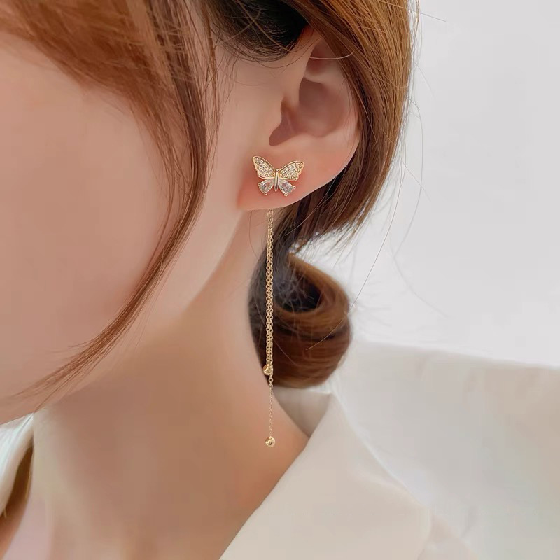 Personality Earrings Super Fairy Net Red Temperament