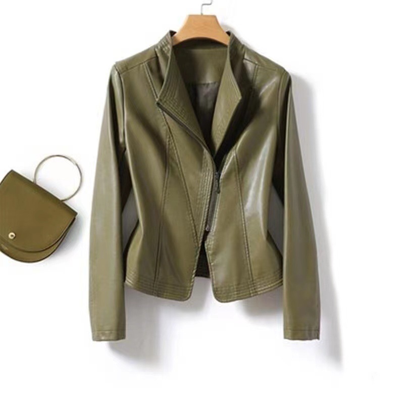 Title 3, Small Genuine Leather Sheepskin Jacket Short Sl...