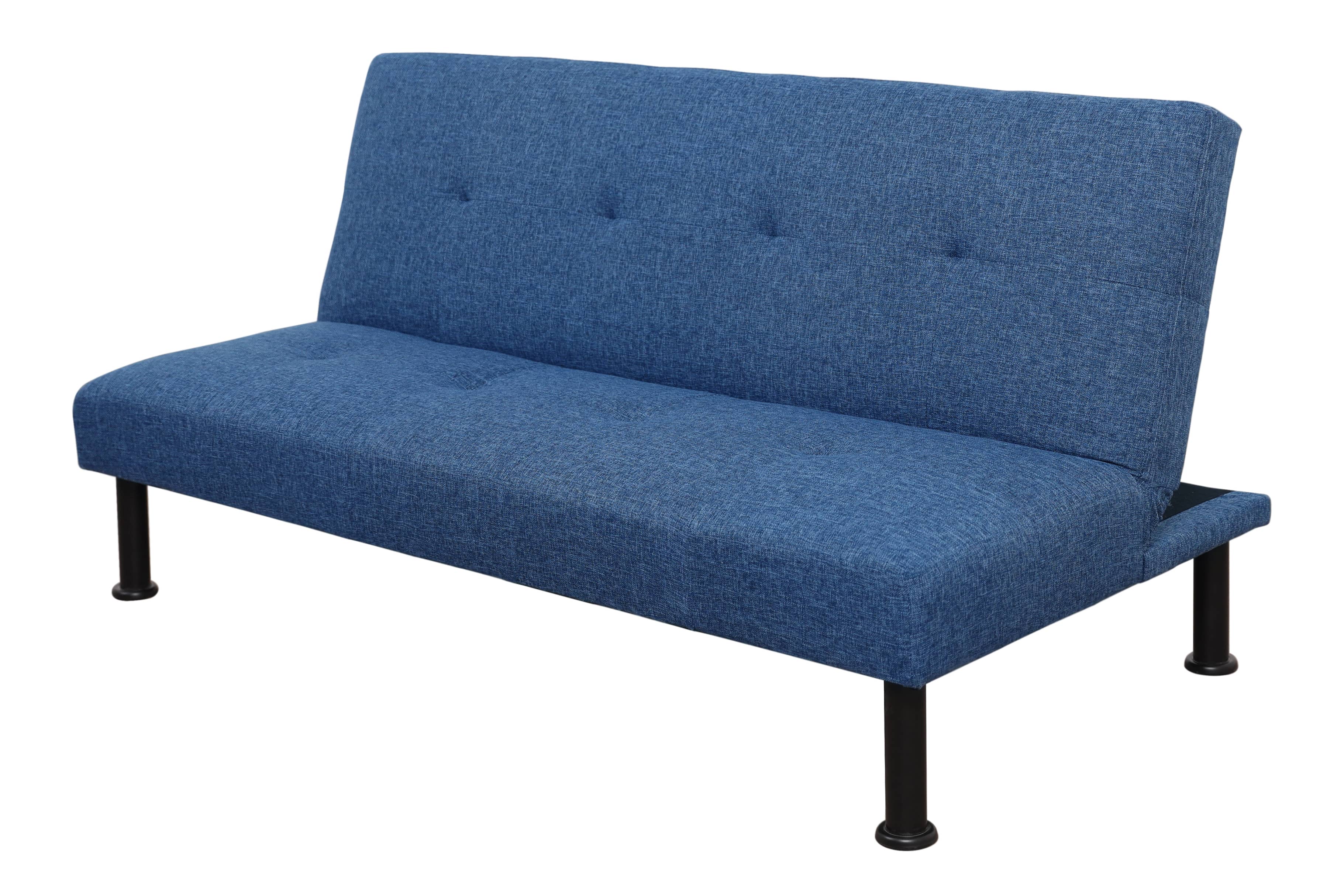 Pickup Only--Blue Linen Living Room Sofabed