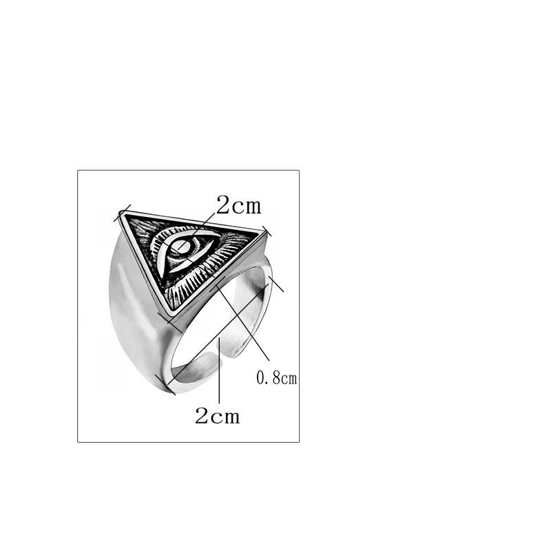 Title 5, Gods Eye Ring Heren Punk Persoonlijkheid Verst...