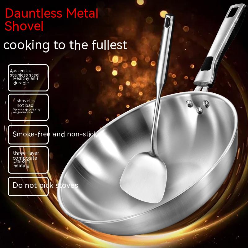 Title 4, Stainless Steel Household Uncoated Frying Pan