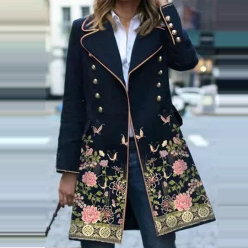 Mid-Length Temperament High Fashion Casual Coat