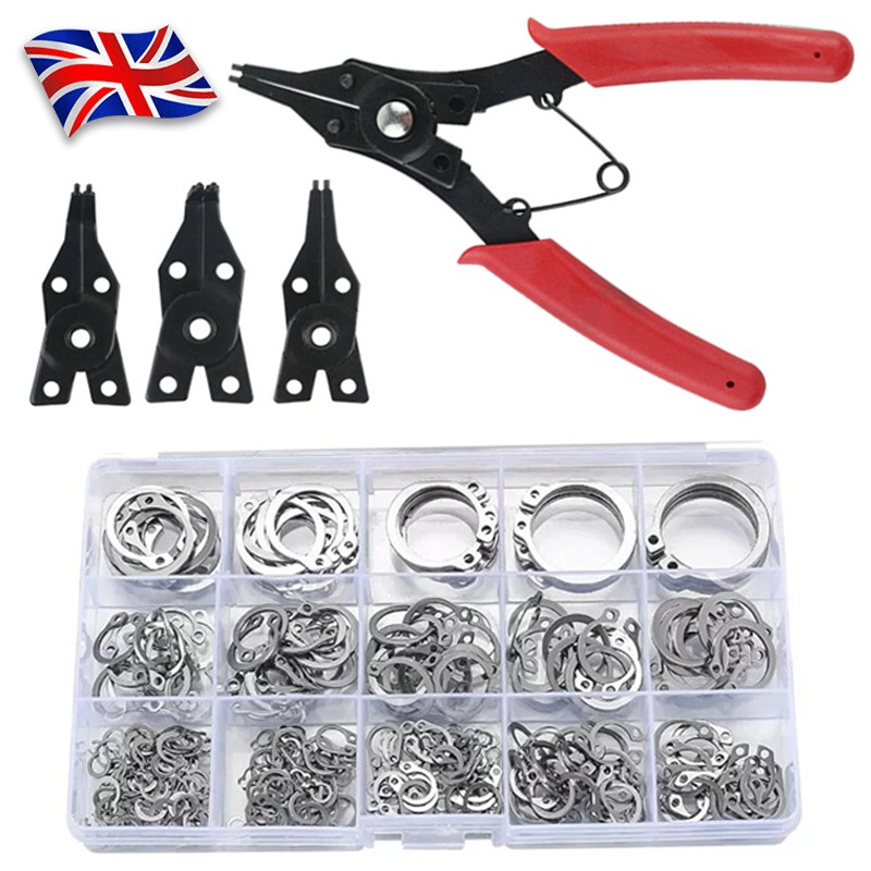 270PCS 304 Stainless Steel 8-26mm Set External Circlip Retaining Ring Assortment — image 3