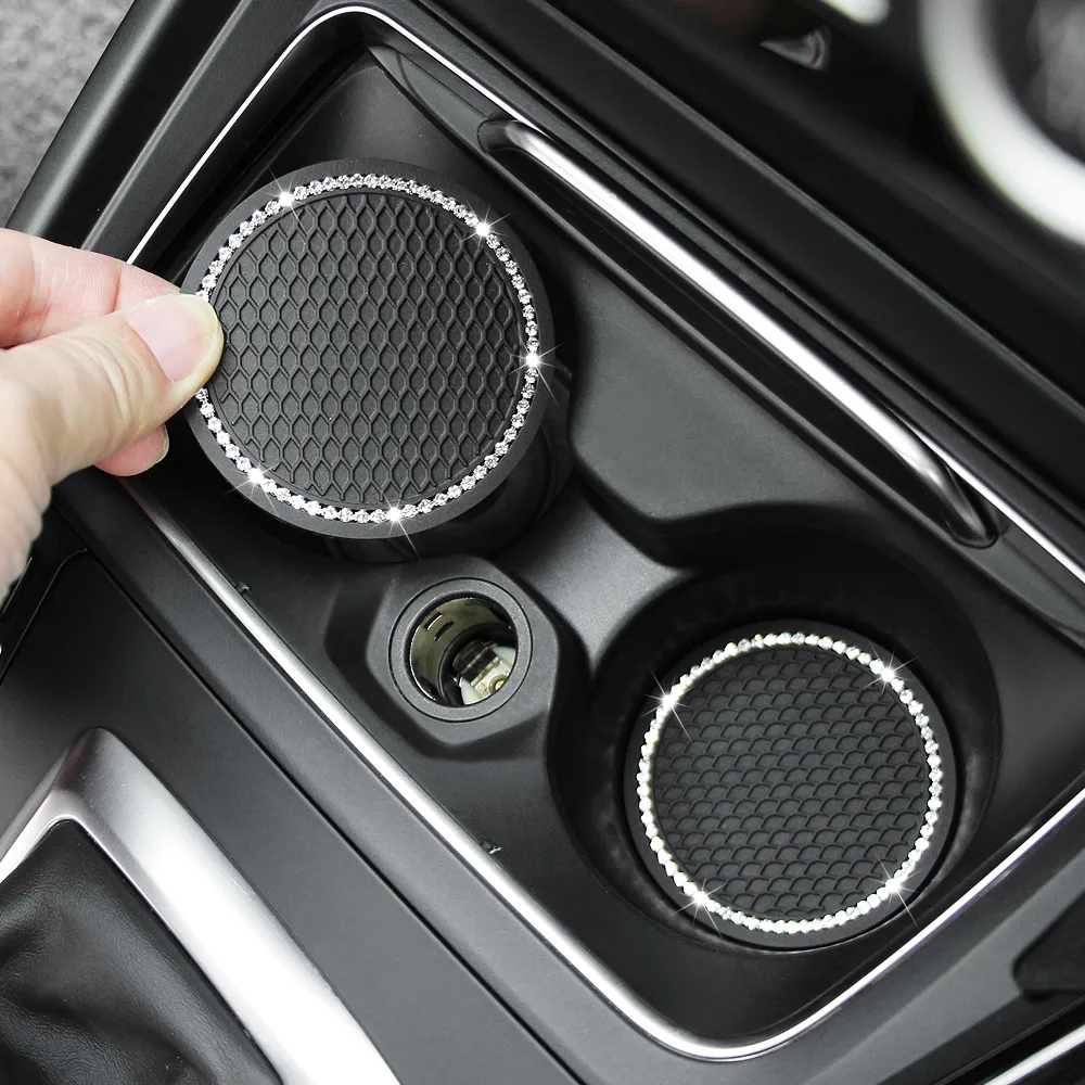 Rhinestone Water Coaster Diamond Car Anti-skid Pad Creative
