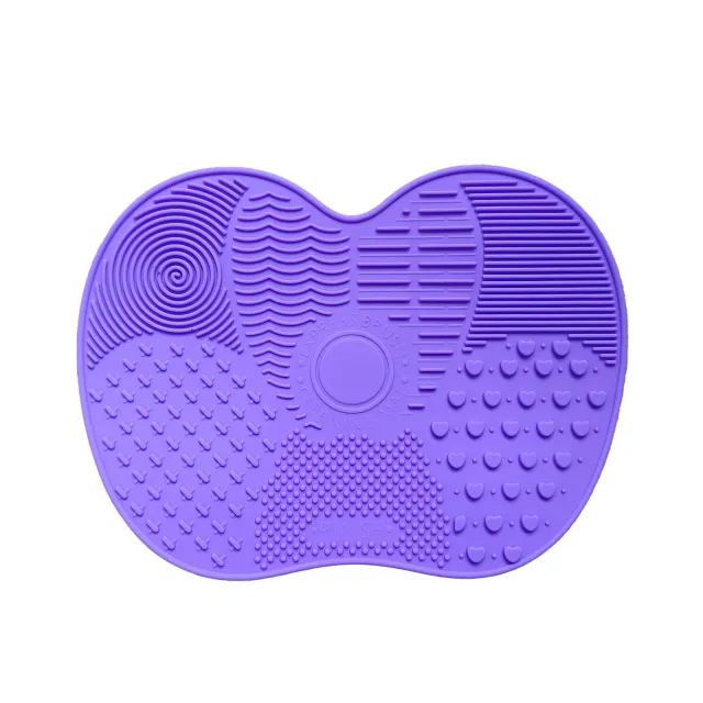Professional Silicone Makeup Brush Cleaner Mat With Suction Cups Portable Washing Pad For Deep Cleaning Cosmetic Brushes. Features Textured Surfa... Purple - Shop at LoveMi