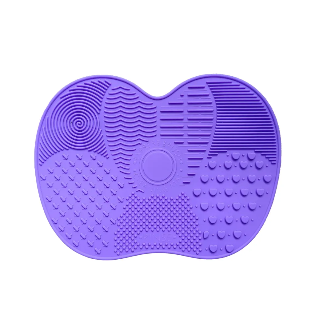 Professional Silicone Makeup Brush Cleaner Mat With Suction Cups - Portable Washing Pad For Deep Cleaning Cosmetic Brushes. Features Textured Surfa...