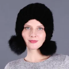 Women's Fashion Simple Warm Fur Hat - Color1 - View 1