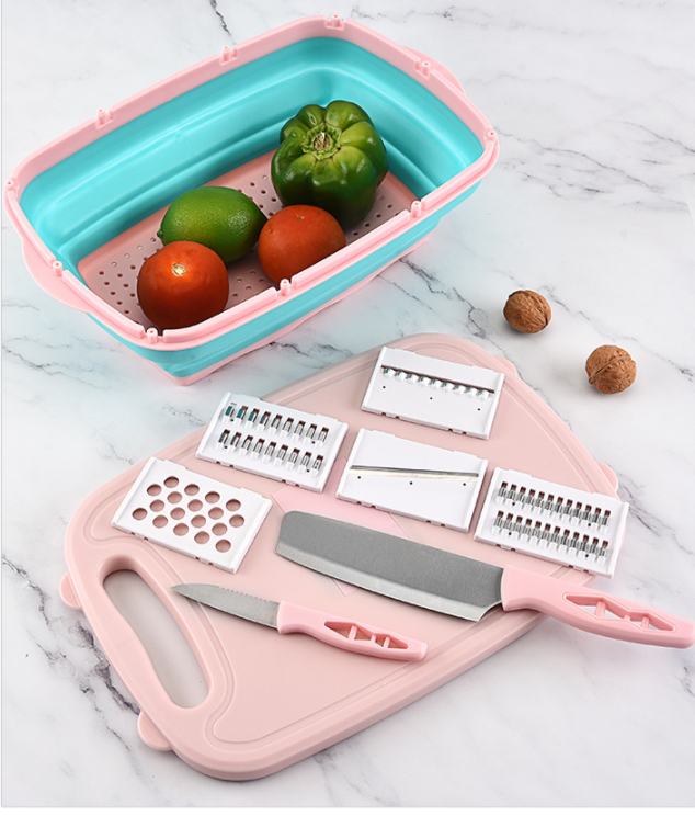 Title 12, Multifunctional Kitchen Folding Cutting Board Set