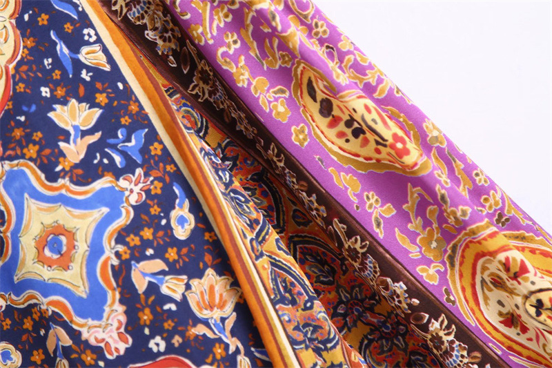 Fashion Vintage V-Neck Long-Sleeve Pleated Top